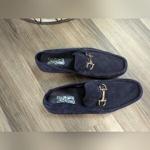 Men's Salvatore Ferragamo loafers navy blue